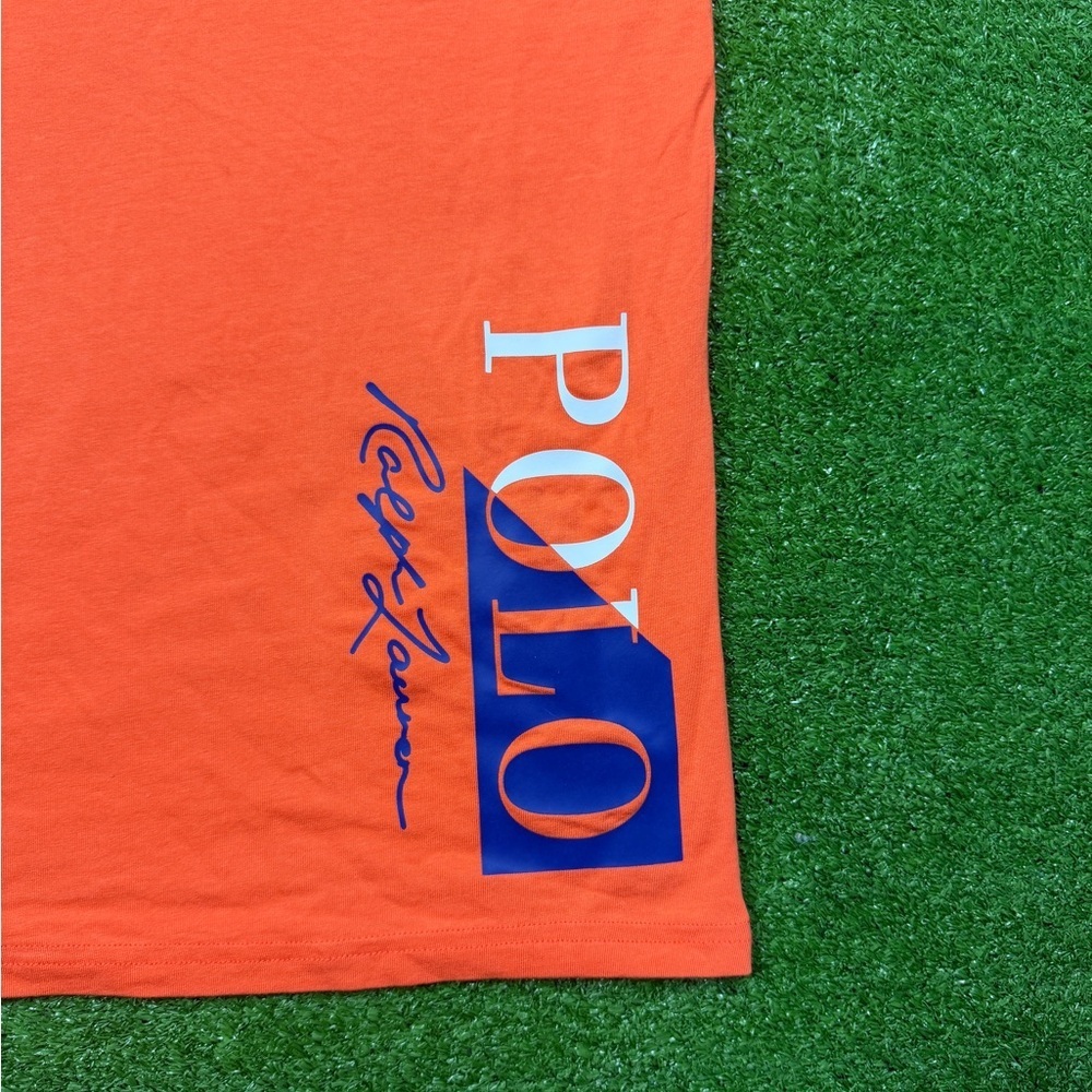 Polo by Ralph Lauren Men's Bright Orange Tank Top - Picture 2 of 7